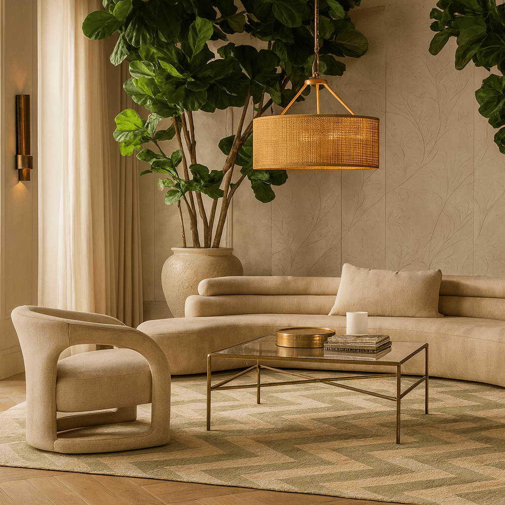 Grandeur Chair – Beige Opulence