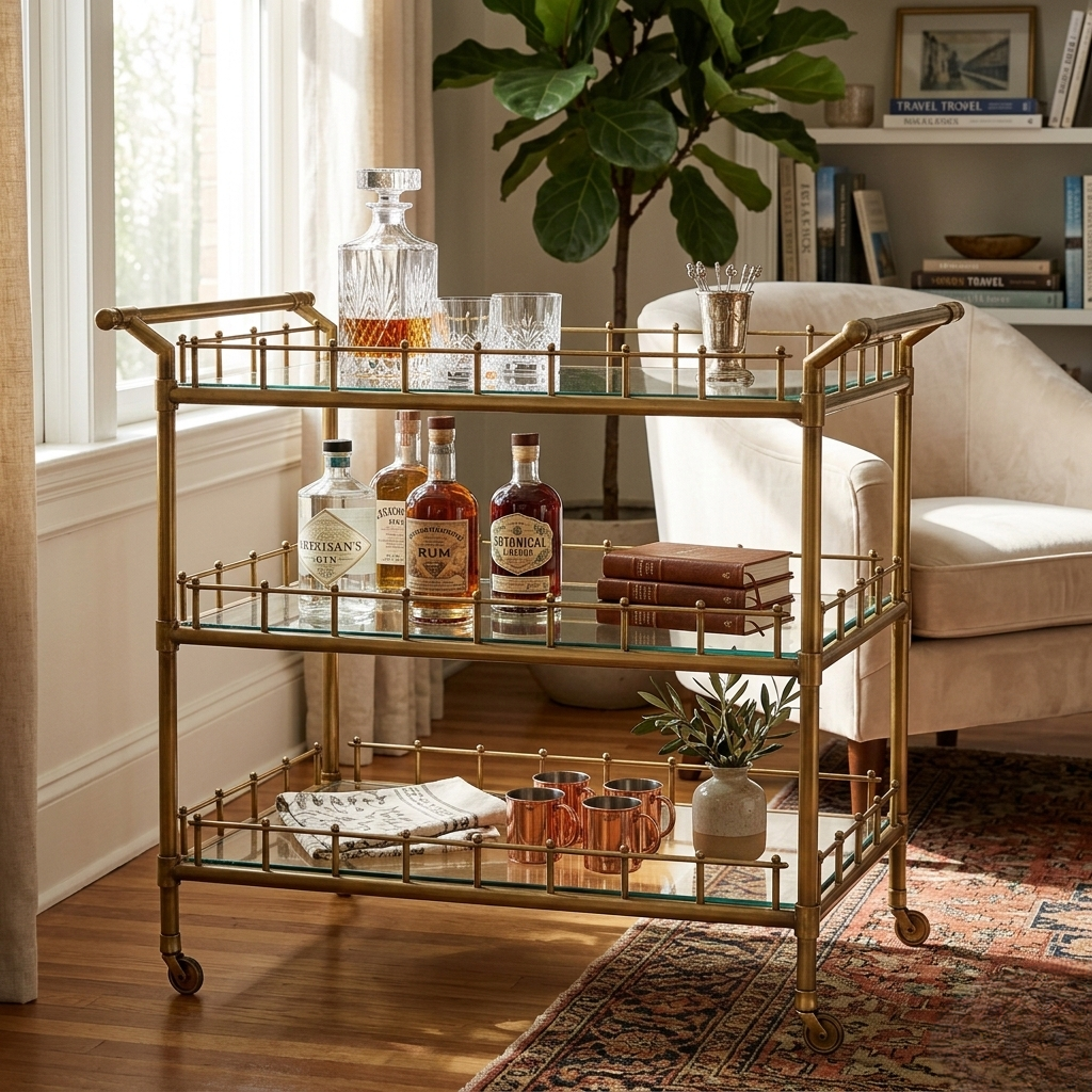The Classic Sophisticate Bar Cart