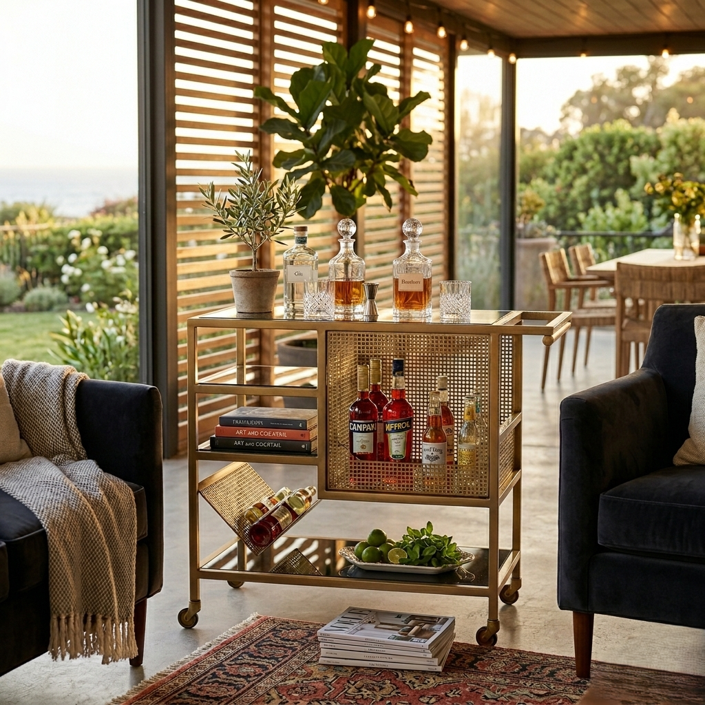 The Modern Urban Bar Cart