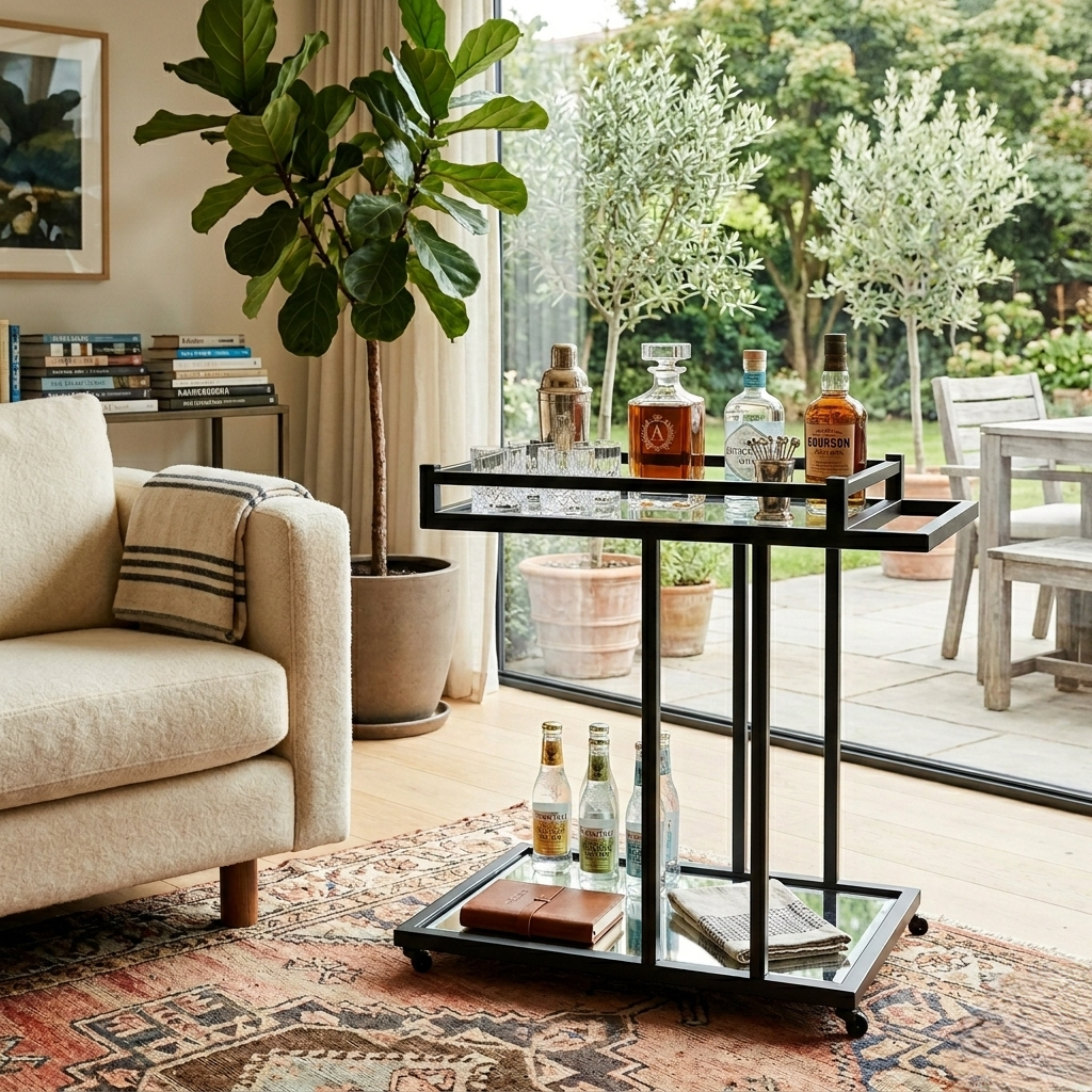 The Textured Entertainer Bar Cart