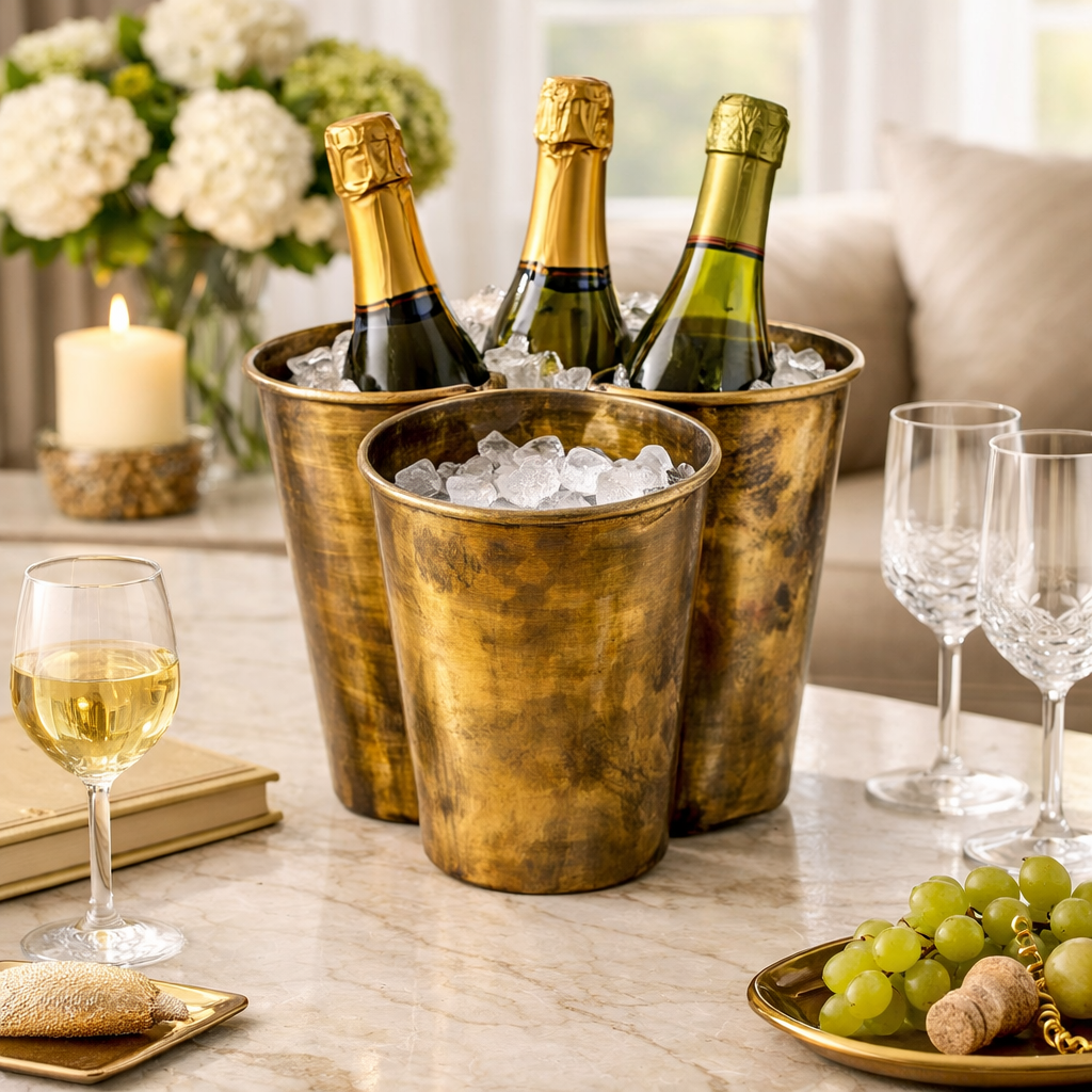 Vintage Hammered Wine Cooler