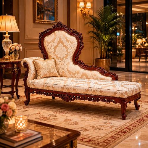 Baroque Chaise Longue Sofa